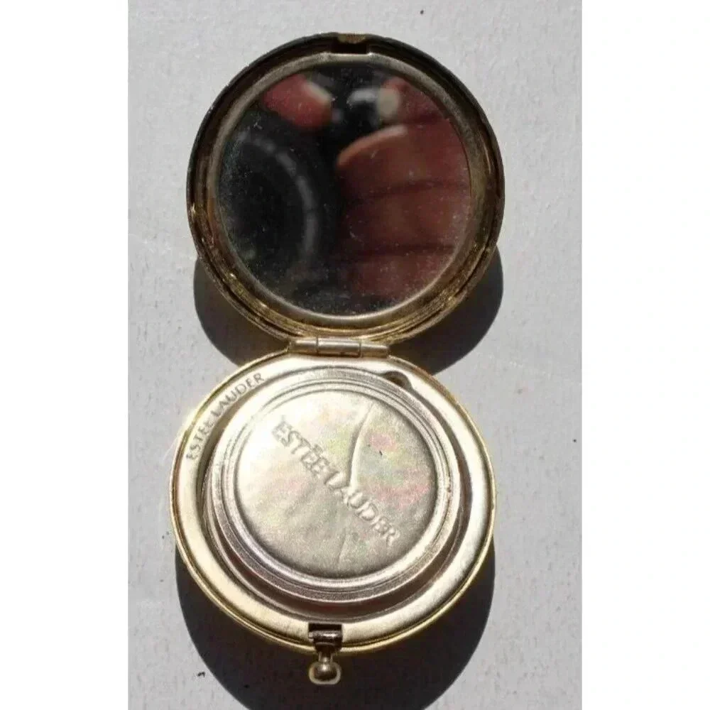 Vintage Mini ESTEE LAUDER Powder Button Cushion COMPACT